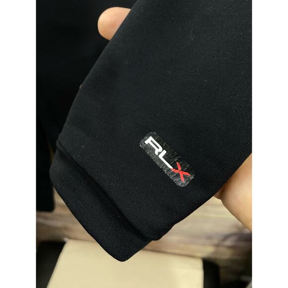 RLX Pullover Womens Performance Black Full Zip Long Sleeve Medium Ralph Lauren - Picture 10 of 10